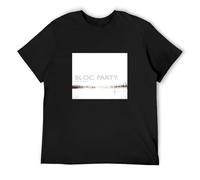 Bloc Party T-Shirt Silent Alarm Vinyl Cd Cover Black Men T-Shirt M