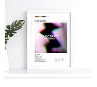 Bloc Party White Intimacy Album Track list Music A4 Wall Art Print - Unframed Poster Concert Festival Glossy Artwork Unique Home Décor Gift Bedroom Mancave Rave.