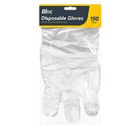 Bloc Plastic Disposable Household Gloves DIY Cleaning, Hygiene, One Size - Pack of 150