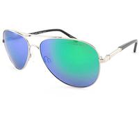 Bloc Polarized Dune 2 Mirrored Sunglasses Silver Green Mirror Polarized P662