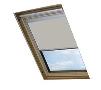 Bloc Skylight Blind for Fakro Roof Windows Blockout, Polyester, Pale Stone, 110x15x7 cm