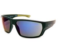 Bloc Warwick Sunglasses Matte Black with Blue Flash Mirror Lenses X805