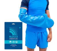 Bloccs Waterproof Cover for Plaster Cast Arm, Swim, Shower & Bathe. Watertight Protector - ALA72 - Adult Long Arm