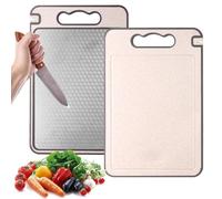 BLOCE Titanium Cutting Board for Kitchen, Stainless Steel Cutting Board, Upgrade Double Sided Food-Grade Titanium Board for Kitchen for Meat Cheese Vegetable Fruit (A)