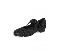 Bloch 351G Black Glitter Tap Shoes LH 8.5 UK Child