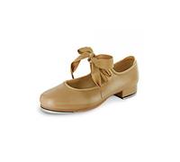 Bloch Dance Girls' Annie Tyette Dance Shoe, BrownTan, 12 Medium US
