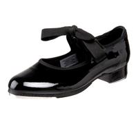 Bloch Dance Girl's Annie Tyette Tap Shoe, Black Patent, M