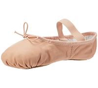 Bloch Dance Girl's Dansoft Full Sole Leather Ballet Slipper/Shoe, Pink, 13 X-Wide Little Kid