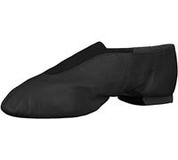 Bloch Dance Jazz Shoes for Women Super Strong Elastic Slip On, High Durability, Neoprene Stretch Satin, Rubber Split Sole Leather, Flexibility, Dancing, 9.5 Womens, Black, 8 UK