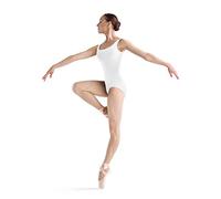 Bloch Dance Women's Faire Microlux Tank Leotard, White, Petite