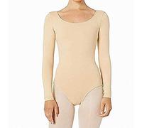 Bloch Dance Women's Lepsi Long Sleeve Leotard, Nude, Large