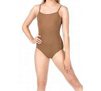 Bloch Dance Women's Nejor Microlux Camisole Leotard, Almond, Medium Long