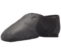 Bloch Dance Women's Neo-Flex Leather and Neoprene Slip On Split Sole Jazz Shoe, Black, 9.5 Medium