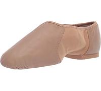 Bloch Dance Women's Neo-Flex Leather and Neoprene Slip On Split Sole Jazz Shoe, Tan, 6.5 UK
