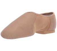 Bloch Dance Women's Neo-Flex Leather and Neoprene Slip On Split Sole Jazz Shoe, Tan, 8.5 UK