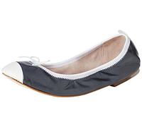 Bloch Women's Classica Pearl Ballet Flat, Navy/WHT, 5 UK