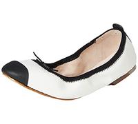 Bloch Women's Classica Pearl Ballet Flat, WHT/BLK, 4 UK