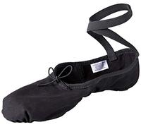 Bloch Women's Dance Men's Pump Split Sole Ballet Slipper/Shoe, Black Canvas, 8 UK