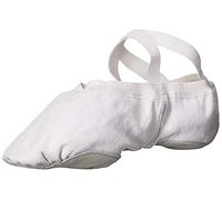 Bloch Women's Dance Men's Pump Split Sole Canvas Ballet Slipper/Shoe, White, 5.5 UK