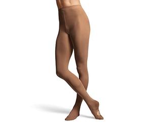 Bloch Women's Ladies contoursoft adaptatoe tights, Coffee, S-M UK