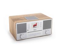 Block Aurora stereo system with integrated speakers for powerful sound in walnut