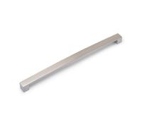 Block Bar Kitchen Cabinets D Handle, 320mm Centres, Brushed Nickel, Pack Of 2