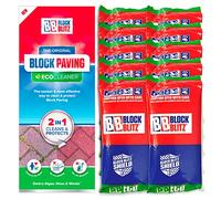 Block Blitz Block Paving Eco Cleaner Treatment: 10 x 390g Pouches - Removes and Prevents Algae, Moss, Black Spot and Weed Growth on 150 Sq/m of Paving