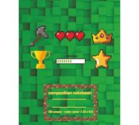 Block Builder’s Composition Notebook: Wide Ruled 100-Page Journal for Kids (7.25X9.5)
