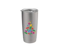 Block Building Builder Brick Christmas Tree Block Builder Stainless Steel Insulated Tumbler
