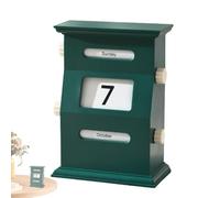 Block Calendar for Desk - Retro Calendar Blocks Desk Date Display for Evaluation | Resilient Build Sl or Desktop Decor Date Blocks Colleagues Friends Family Office Utility