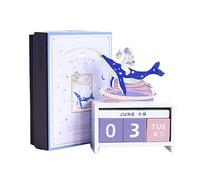 Block Calendar for Desk, Wooden Block Calendar, Reusable Perpetual Desk Calendar, Cute Date Display Blocks Desk Accessory, Desk Calendar Blocks for Teachers