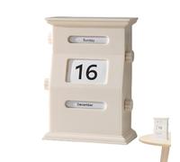 Block Calendar - Retro Calendars Blocks | 6.1inch Date Display Desk Decorations, Desktop Decor, Office Organizer, Planner Block For Colleagues, Friends, Family