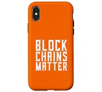 Block Chains Matter Decentralization BTC Crypto Blockchain Case for iPhone X/XS