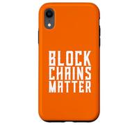 Block Chains Matter Decentralization BTC Crypto Blockchain Case for iPhone XR