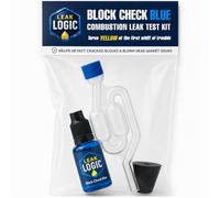 Block Check Blue Head Gasket Test Kit - Combustion Leak Detector & Engine Block Tester - CO2 Coolant Exhaust Gas Sniff Test for Cylinder, Car, Motorcycle, Petrol & Diesel (Fluid Included 15 Tests)