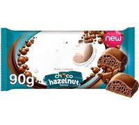 Block Choco Hazelnut Flavored Chocolate Bar Share-A-Bubble 15 x 90g "Chocolate is happiness you can eat" Twisty Treat Gift Hamper For Birthday,Christmas,Easter,New Year