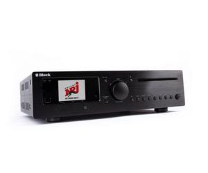 Block CVR-200 Blu-ray Internet stereo receiver with 2x 100W music output for streaming and video playback in sapphire black