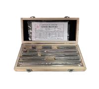 Block Gage 12pcs,0-300mm,High Speed Steel Rectangular Micrometer Inspection Gage Block Set, Grade 0