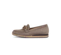 Block Heel Loafers for Women Gabor Samtchevreau Marron 41