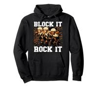 Block It Rock It Roller Derby Blocker Team Skater Pullover Hoodie