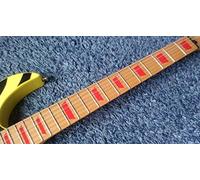 Block LP Trapezoid Fret Markers Inlay Stickers Guitar & Bass Fingerboard (Red)