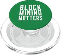 Block Mining Matters Proof Of Work Miner POW Crypto Miner PopSockets PopGrip for MagSafe