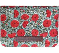 BLOCK N STYLE Cotton Hand Block Print Laptop Sleeve Case Bag for 13-13.3 inch MacBook Air/Pro, Water-Resistant, Green