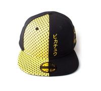 sap-media Pokemon Block Pikachu Snapback Baseball Cap, Unisex, Black/Yellow (SB5