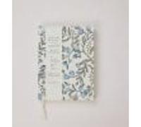 Block Print A5 Ruled Notebook Song Birds Blue Stone