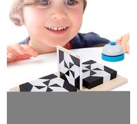 Block Puzzle Battle Blocks Puzzle Game, Educational Black And White Puzzles Games Cubes For Kids, Engaging Building Toy & Brain Teaser, For Kids Adult