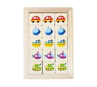 Block Puzzle,Educational Jigsaw Cartoon Design - Wooden Brain Teaser Puzzles | for Training Classroom Kindergarten Logic Development Kids Children Family