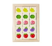 Block Puzzle - Educational Toy Cartoon,Wooden Brain Teaser Puzzles,for Classroom Kindergarten Training Logic Development Family Kids Children