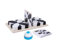 Block Puzzle - Wood Educational Toy, Brain Teaser Game, Creative Thinking Activity, Cognitive Skill Set | Home Travel School Party Classroom Kids Teens Homeschooling Playroom Family Nights Summer Camp