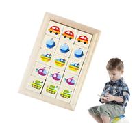 Block Puzzles | Educational Matching Toy Cartoon | Wooden Brain Teaser Puzzles - for Kindergarten Classroom Training Logic Development Children Kids Family